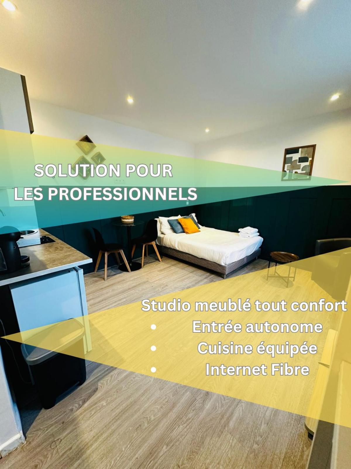 Btobed - Location Professionnelle - 2 Studios Confort - Proche Parc Des Expos Et Stade De France Ле Бурже Екстериор снимка